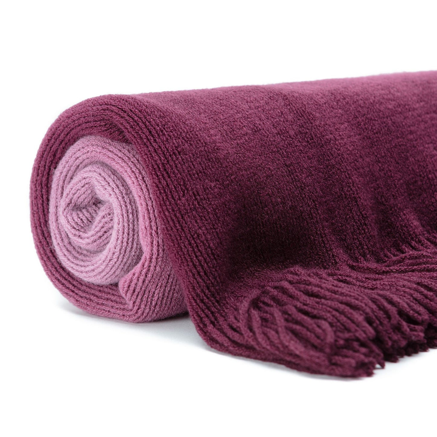 Rynx | Ombre Fringe Throw Blanket