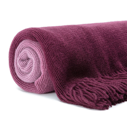 Rynx | Ombre Fringe Throw Blanket