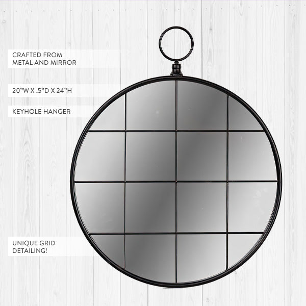 Rynx | Multi-panel round wall mirror