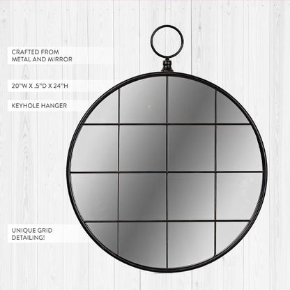 Rynx | Multi-panel round wall mirror