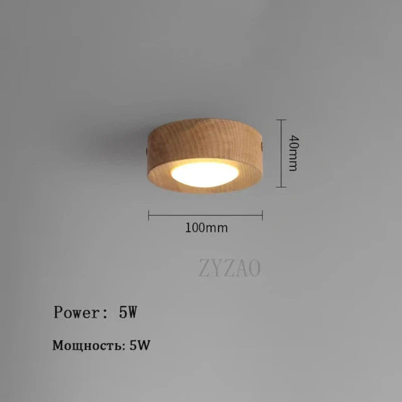 Rynx | Ceiling Lamp Walnut With LED Lighting – Stylish & Energy Saving