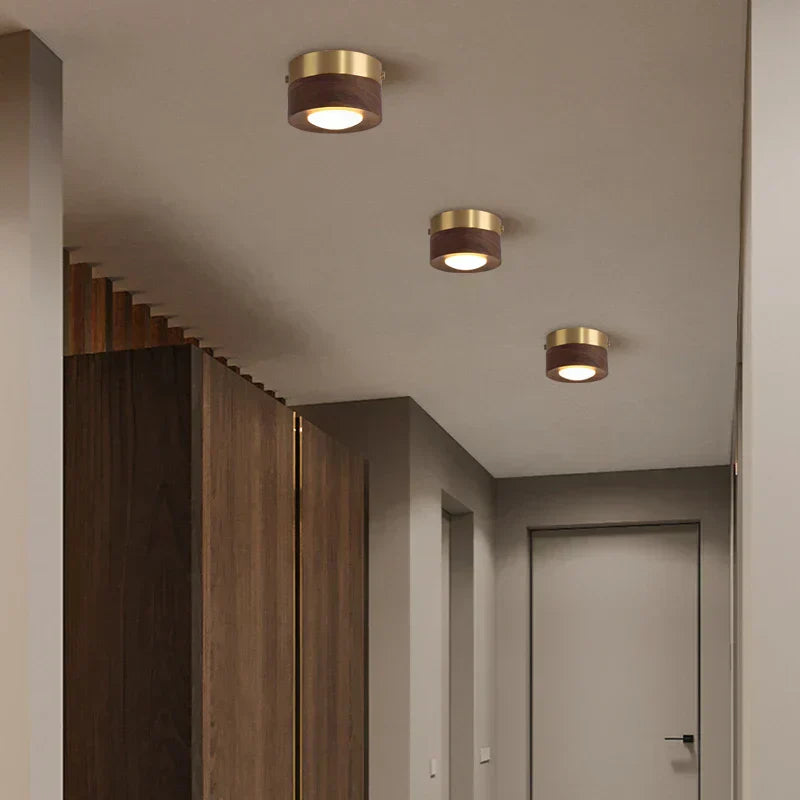 Rynx | Ceiling Lamp Walnut With LED Lighting – Stylish & Energy Saving