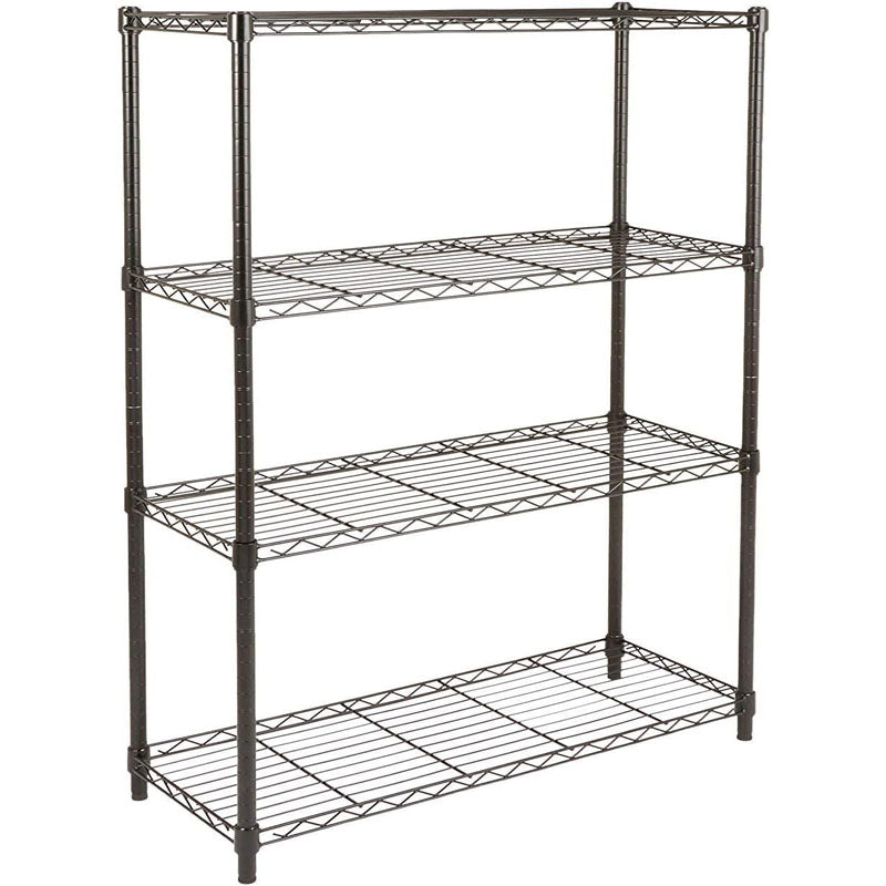 Rynx | 1400LBS Garage Storage Rack 4 Tier Garage Shelving Heavy Duty Steel Organizer Wire Rack for Storage Warehouse Pantry Closet