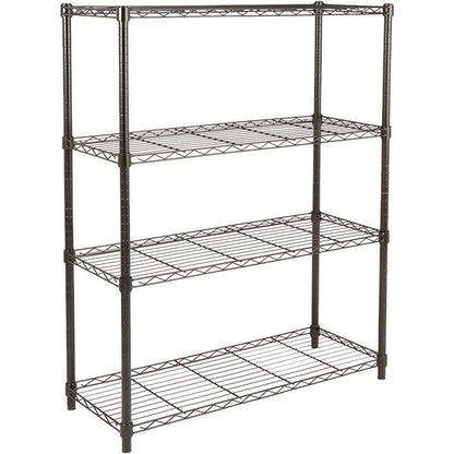 Rynx | 1400LBS Garage Storage Rack 4 Tier Garage Shelving Heavy Duty Steel Organizer Wire Rack for Storage Warehouse Pantry Closet