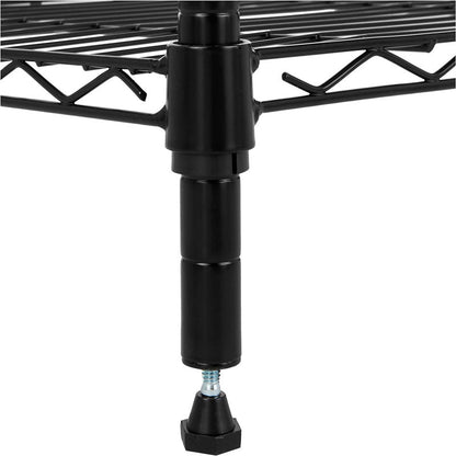 Rynx | 1400LBS Garage Storage Rack 4 Tier Garage Shelving Heavy Duty Steel Organizer Wire Rack for Storage Warehouse Pantry Closet