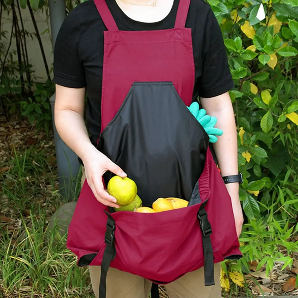 Rynx | Gardening apron with cross straps – Large emptying pocket & breast pocket
