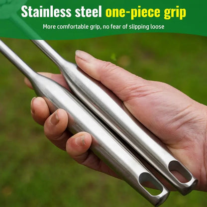 Rynx | Garden rake made of stainless steel — Sturdy hand rake with non-slip grip