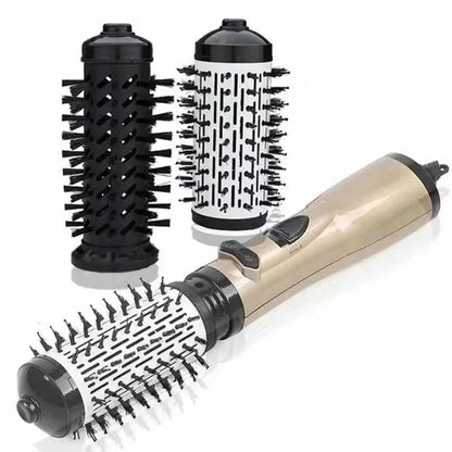 RYNX | 3-In-1 Rotating Hair Dryer And Styler With Adjustable Temperature For Effortless Curls And Waves