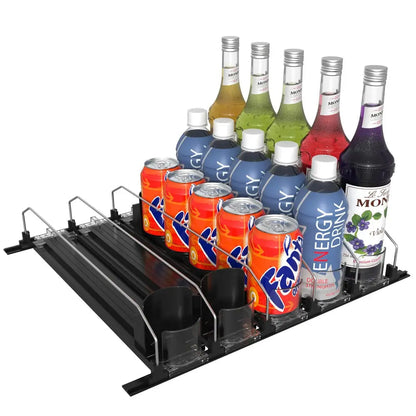 Rynx | Drink Organizer for Refrigerator – Adjustable with Automatic Feed