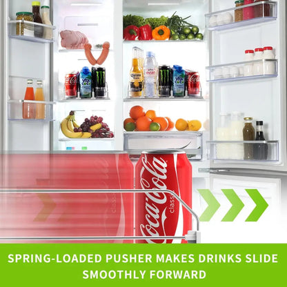 Rynx | Drink Organizer for Refrigerator – Adjustable with Automatic Feed