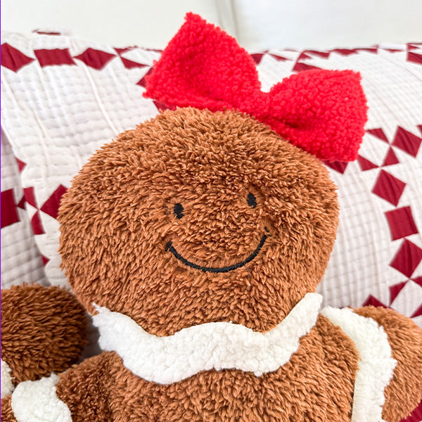Rynx | Boy and girl gingerbread Christmas cushions, set of 2