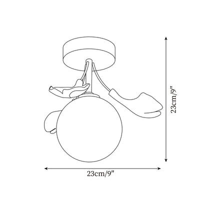Rynx | Ginkgo Rosalia Ceiling Light