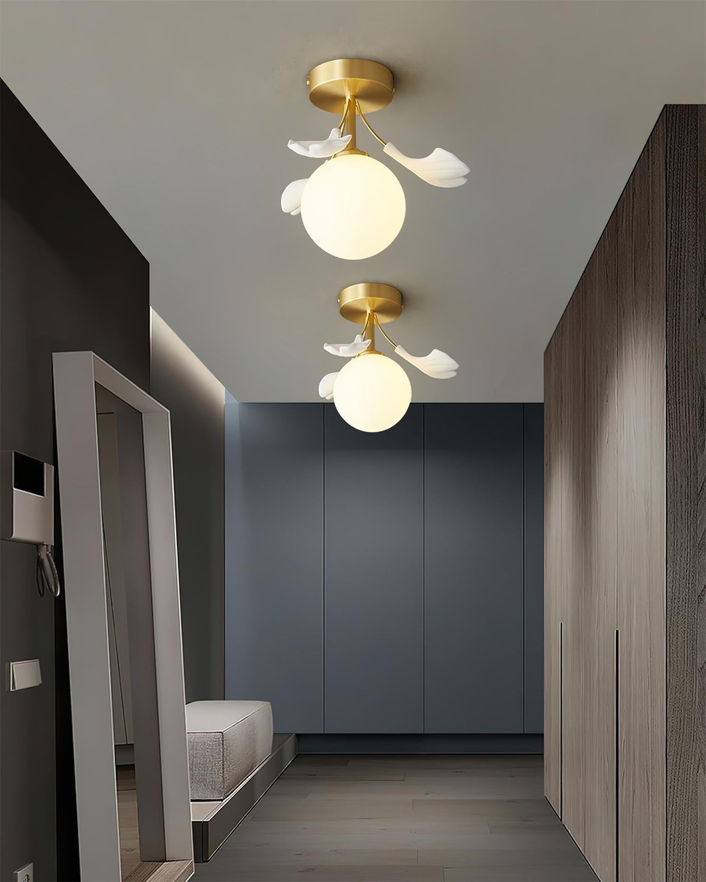 Rynx | Ginkgo Rosalia Ceiling Light