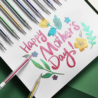Rynx | Glitter Gel Pen Set – Perfect for Bullet Journals & Creative Designs