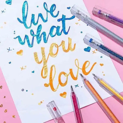 Rynx | Glitter Gel Pen Set – Perfect for Bullet Journals & Creative Designs