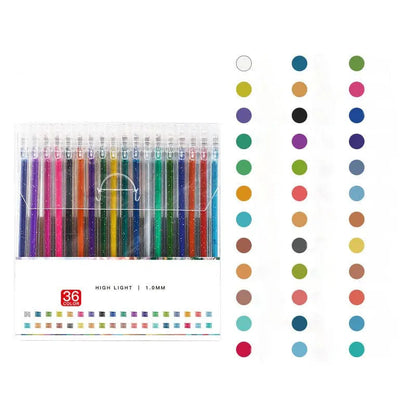 Rynx | Glitter Gel Pen Set – Perfect for Bullet Journals & Creative Designs