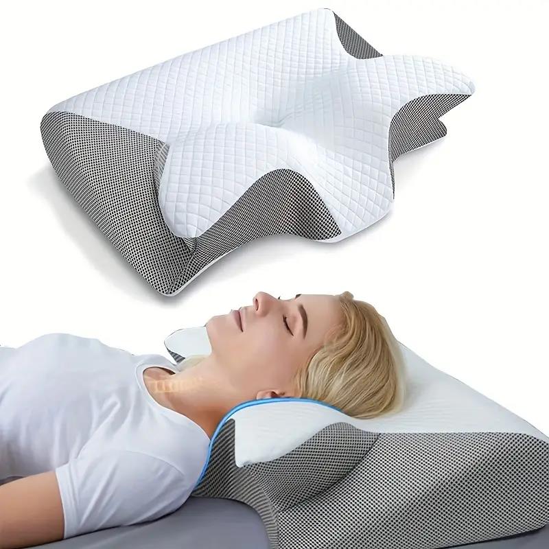 Rynx | SleepEase Butterfly Memory Foam Pillow – Ergonomic Support for Side and Back Sleepers