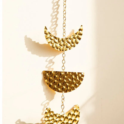 Rynx | Gold Metal Moon Phase Wall Hanging