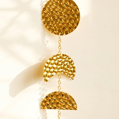 Rynx | Gold Metal Moon Phase Wall Hanging