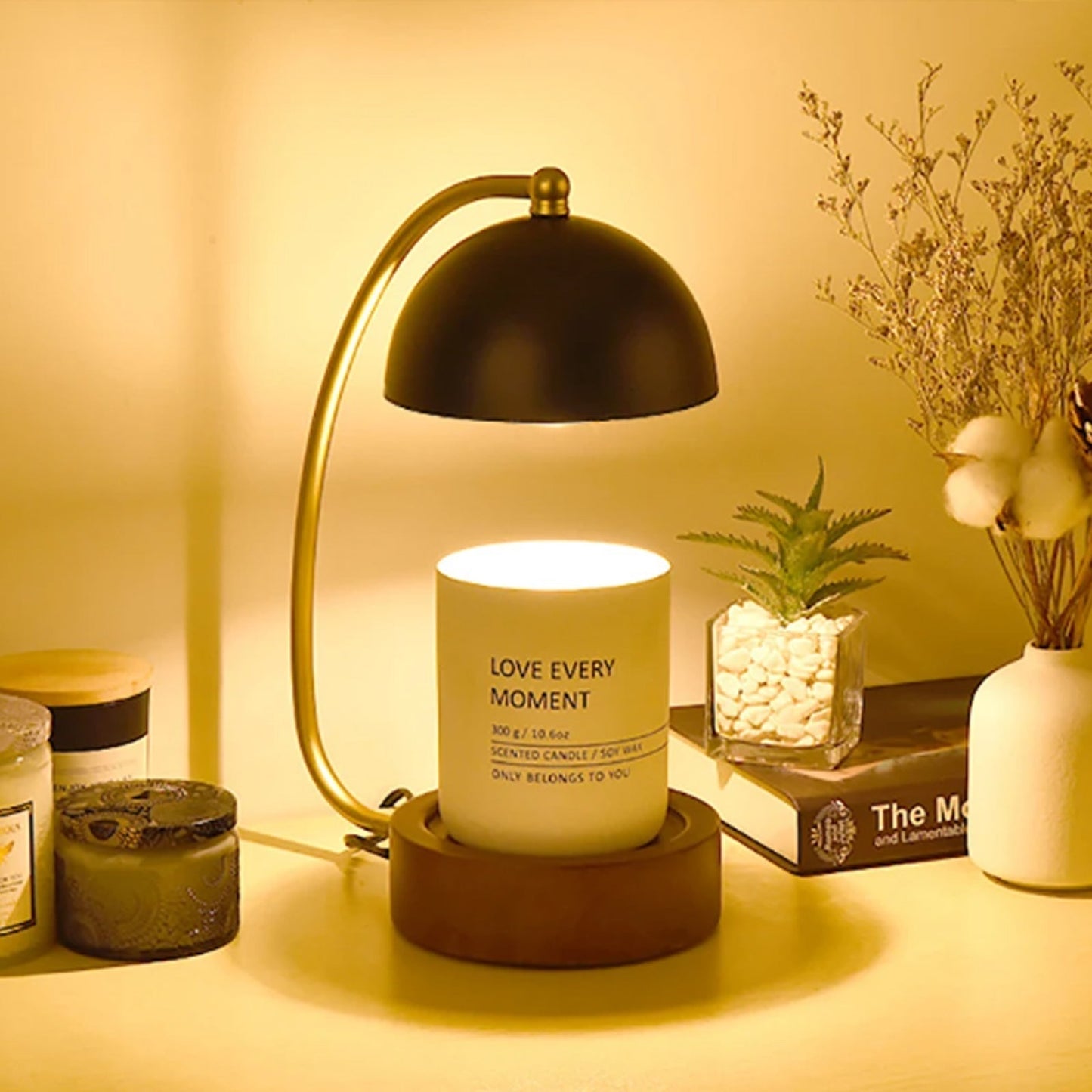 Rynx | Golden Stand Dome Candle Warmer