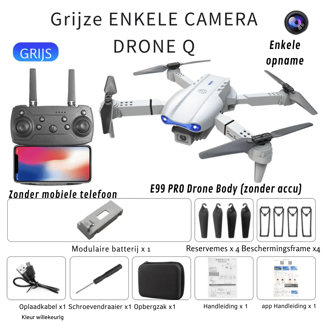 Rynx | Pro Rc Drone - 4k Camera Foldable Drone + Altitude Hold Function