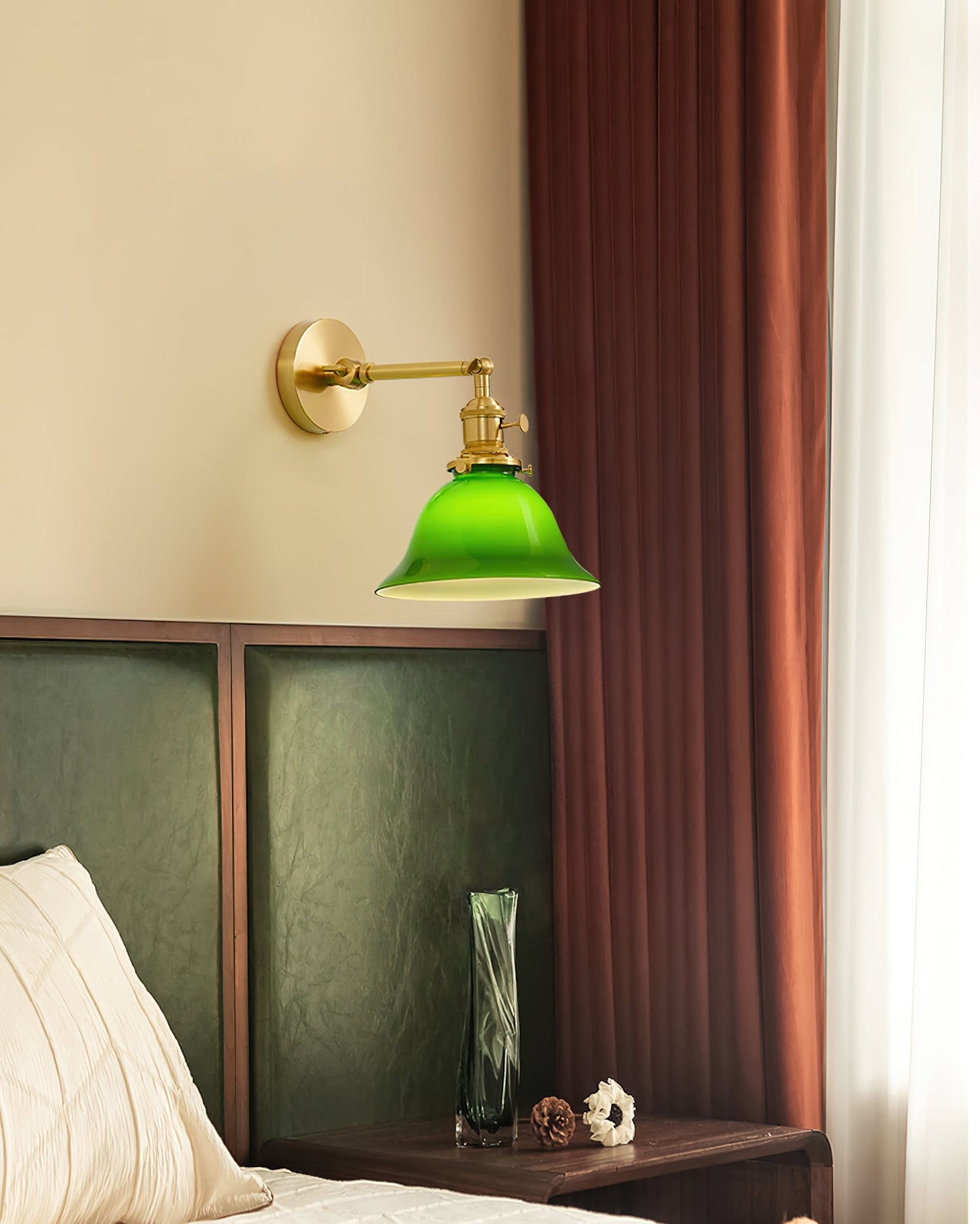Rynx | Green Bell Wall Lamp
