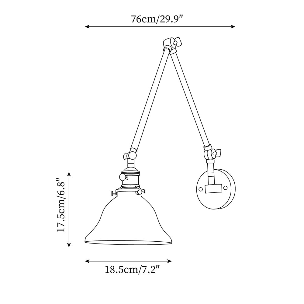Rynx | Green Bell Wall Lamp