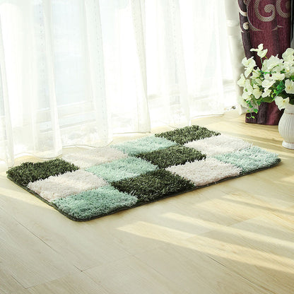 Rynx | Black and White Checkered Pattern Ultra Soft Bathroom Rug, Bathroom Rug in Multiple Sizes, Plush Water Absorbent, Non-Slip Toilet Rug in Multiple Sizes, Black and White Thick Bathroom Rug, Art Bathroom Mats, Best Bath Rugs, Hot Shower Mat