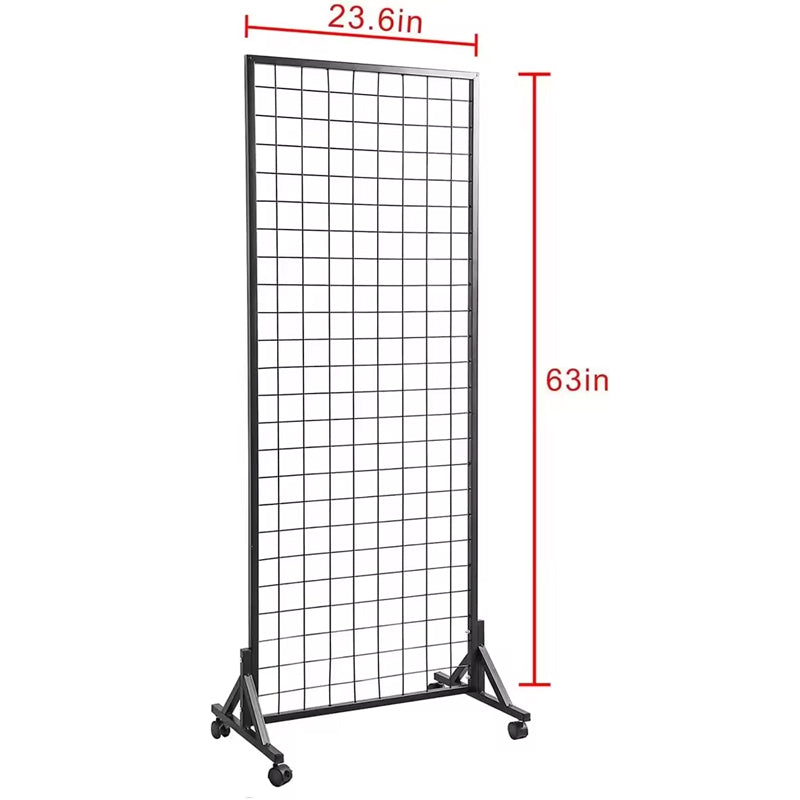 Rynx | Retail Display Stand Grid Wall Panels 2 Packs With T-Base Metal Gridwall Panel Display Rack Home Furniture Customized