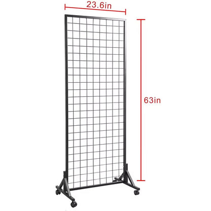 Rynx | Retail Display Stand Grid Wall Panels 2 Packs With T-Base Metal Gridwall Panel Display Rack Home Furniture Customized