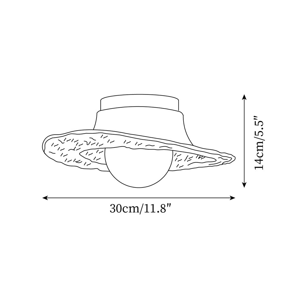 Rynx | Grima Hat Ceiling Light