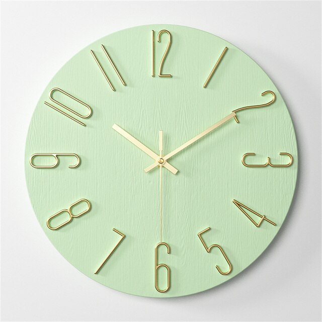 RYNX | Glowtech – Modern Plastic Wall Clock Green
