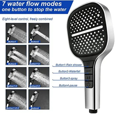Rynx | Large High-Pressure Shower Head – Spa-like Relaxation at Home