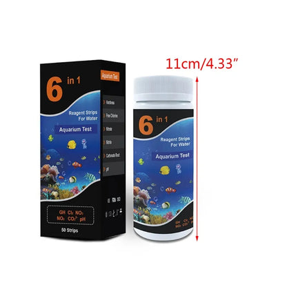 Rynx | Premium 6-in-1 Test Strips for Pools and Aquariums - Your Total Solution for Water Quality Detection!