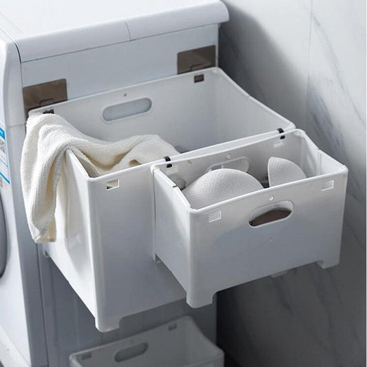Rynx | Stylish Wall Mounted Folding Laundry Basket: The Ultimate Space Saving Organizer