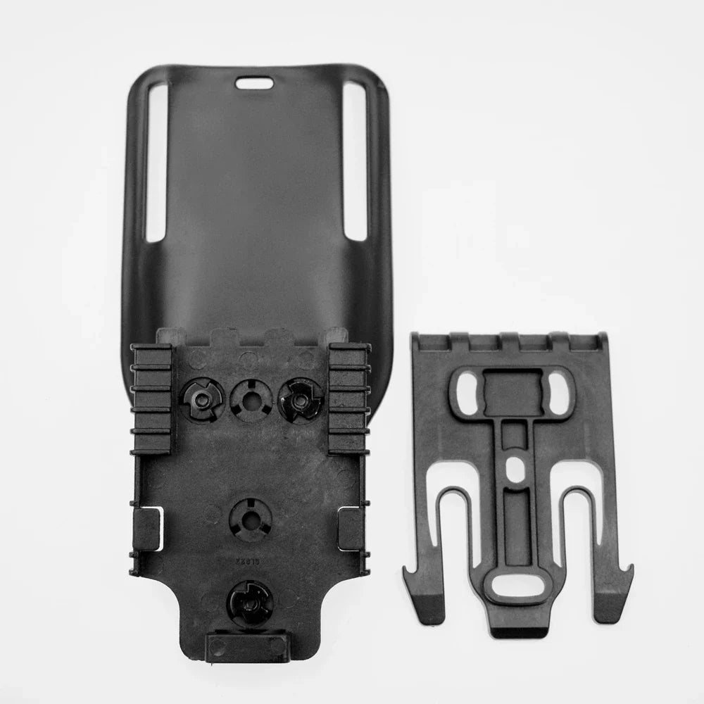 Rynx | Tactical Holster for Airsoft - Drop Adapter Belt Holster with Short SOG Clip Mount, Waist Hanging Board for 2-Inch Belts