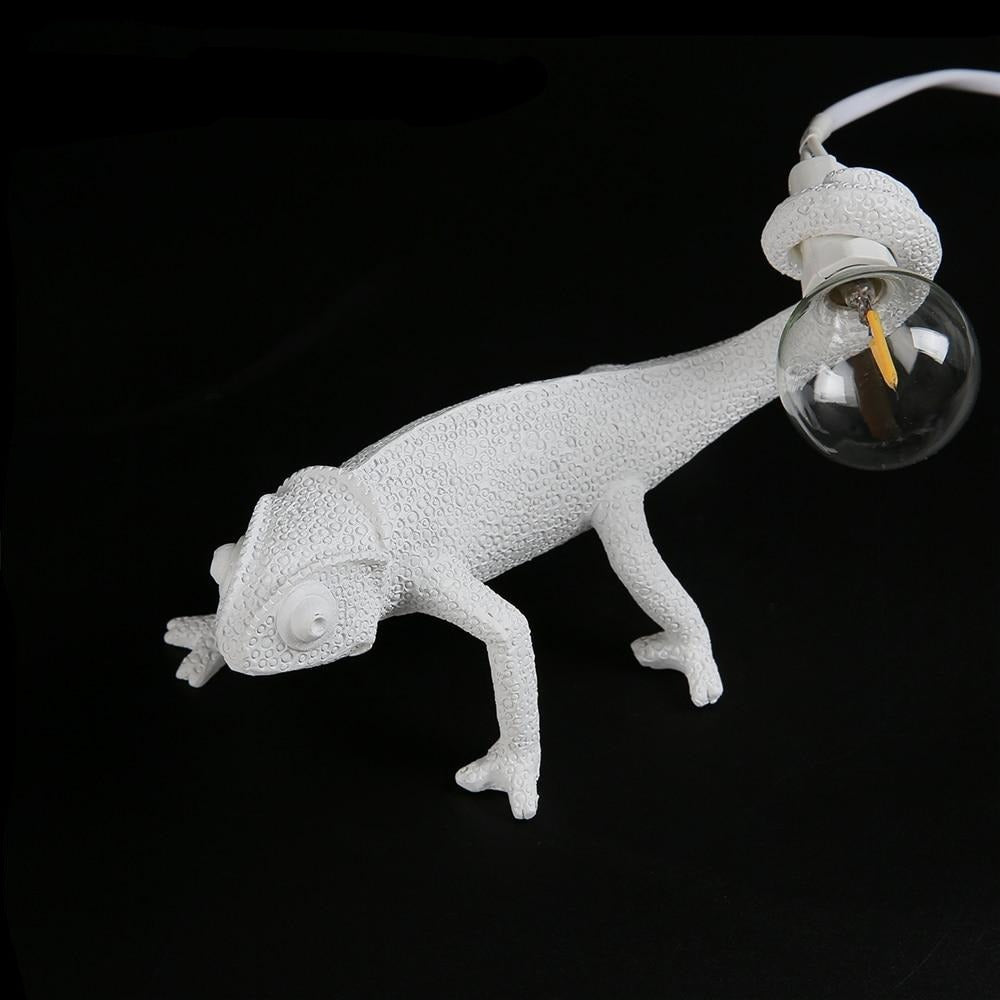 Rynx | LizardLuxe Resin Animal Table Lamp | Modern Lizard Design | Decorative Lamp for Living Room & Office
