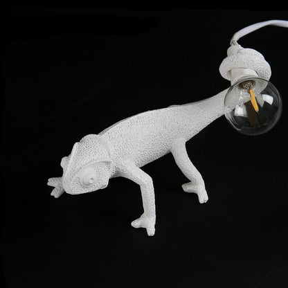 Rynx | LizardLuxe Resin Animal Table Lamp | Modern Lizard Design | Decorative Lamp for Living Room & Office