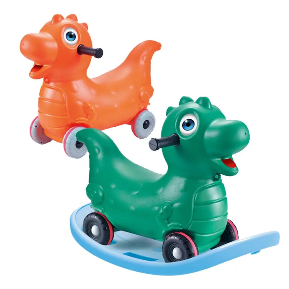 Rynx | Kids Dinosaur Rocker Scooter – 2-in-1 Sliding Toy for Toddlers | Soft Wheels, Removable Footrest, Balance Trainer | From 12 Months+