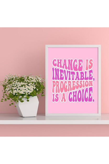 Rynx | Pink Abstract Canvas Poster