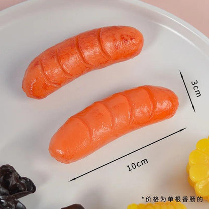 Rynx | Realistic Miniature Steak Replica for Dollhouses – Perfect Fake Food Props for Creative Play and Photography