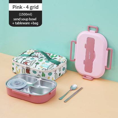 Rynx | Stainless Steel Multi Compartment Kids Lunch Box