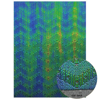Rynx | Lustrous Green Glitter Snake Skin Faux Leather Bow Craft Kit