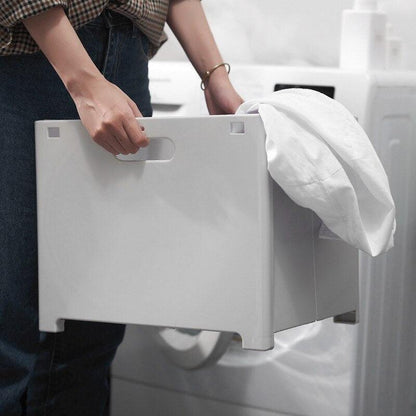 Rynx | Stylish Wall Mounted Folding Laundry Basket: The Ultimate Space Saving Organizer