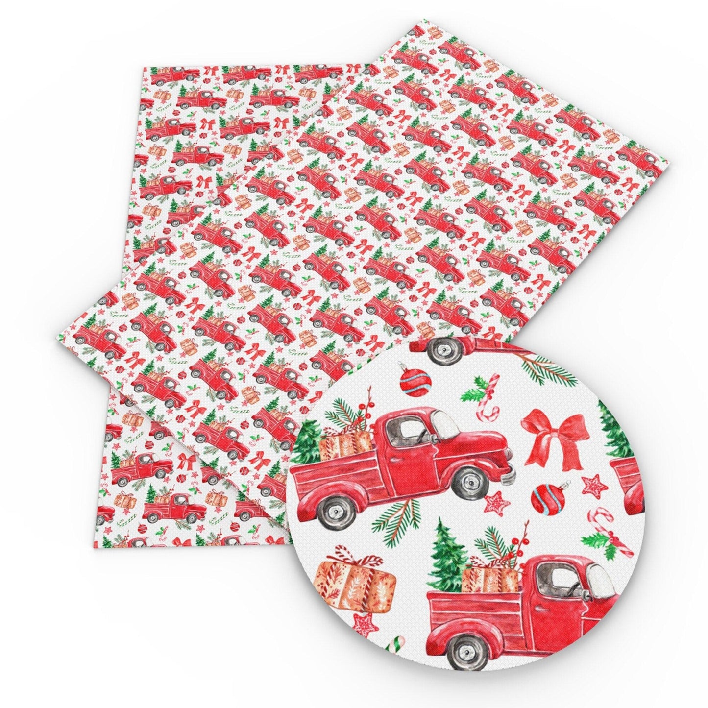 Rynx | Crimson Holiday Faux Leather Craft Set - DIY Festive Fabric Set