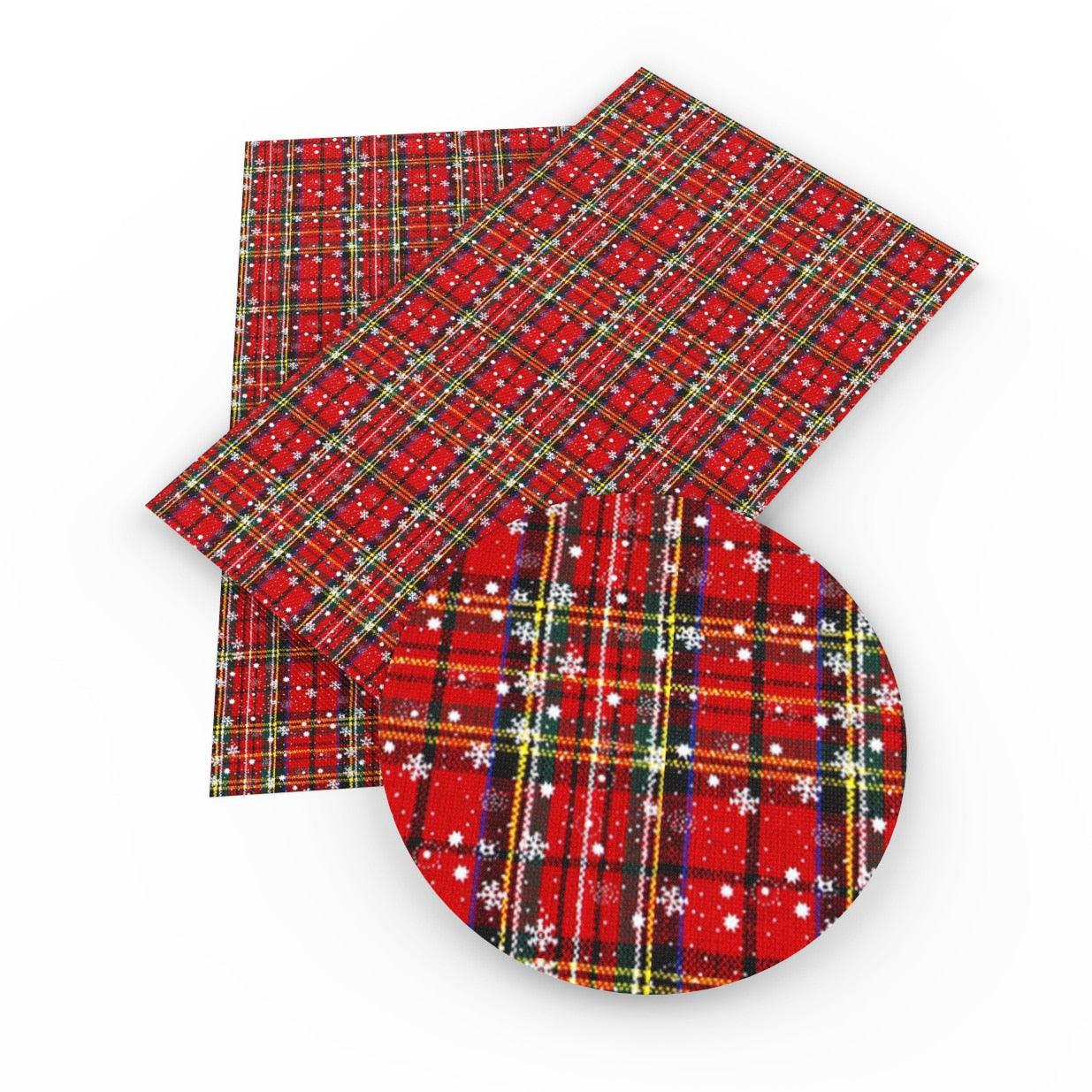 Rynx | Crimson Holiday Faux Leather Craft Set - DIY Festive Fabric Set