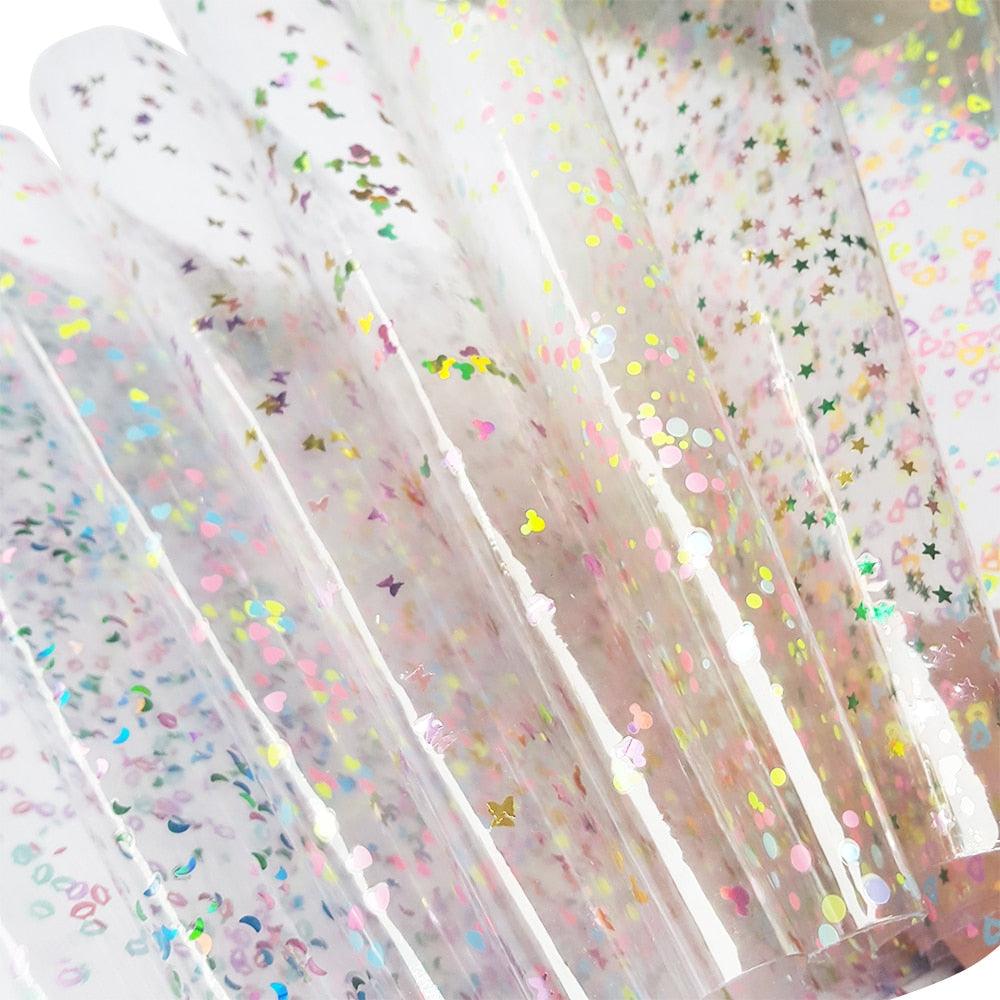 Rynx | Shiny star and heart PVC craft sheets for artistic creations