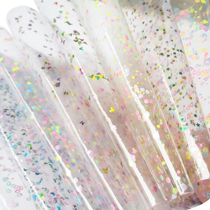 Rynx | Shiny star and heart PVC craft sheets for artistic creations