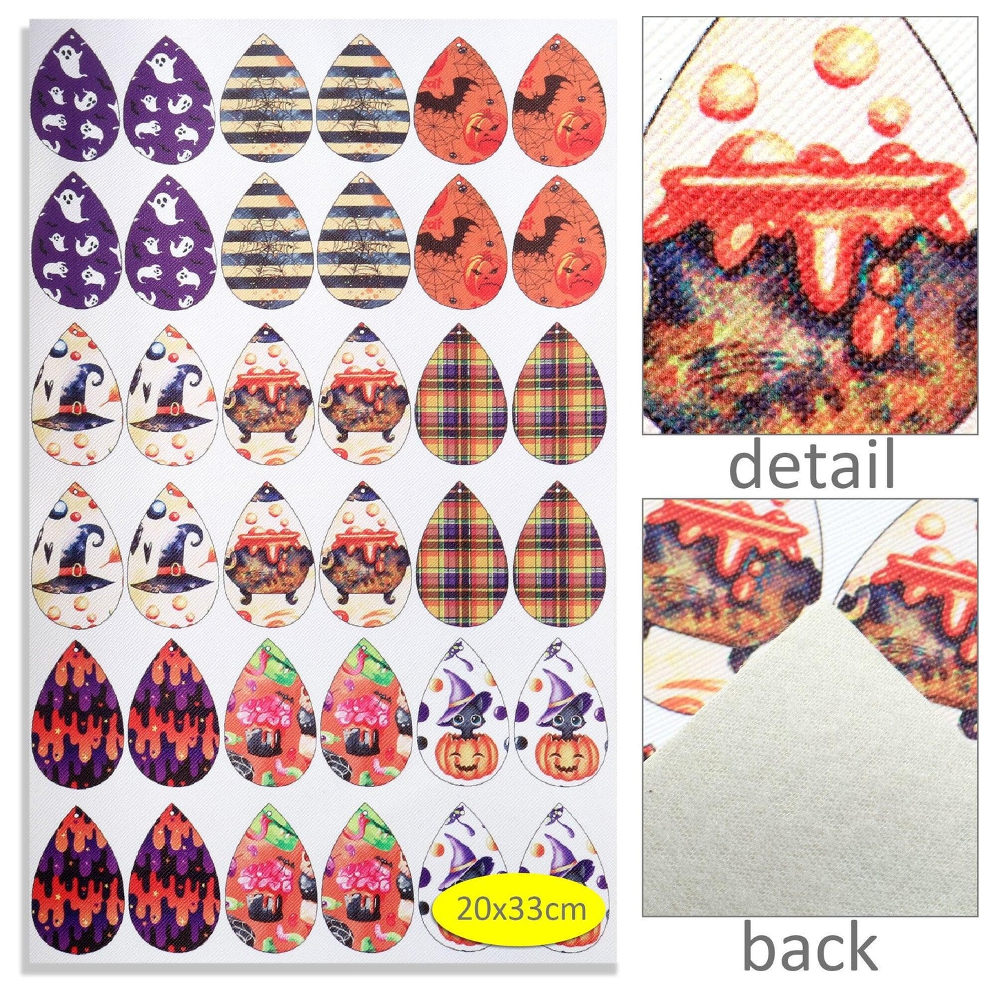 Rynx | Spooky Season Cartoon Leather DIY Craft Kit: Creative Project Bundle