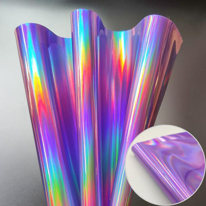 Rynx | Iridescent Holographic Faux PU Leather Sheets for Creative DIY Projects